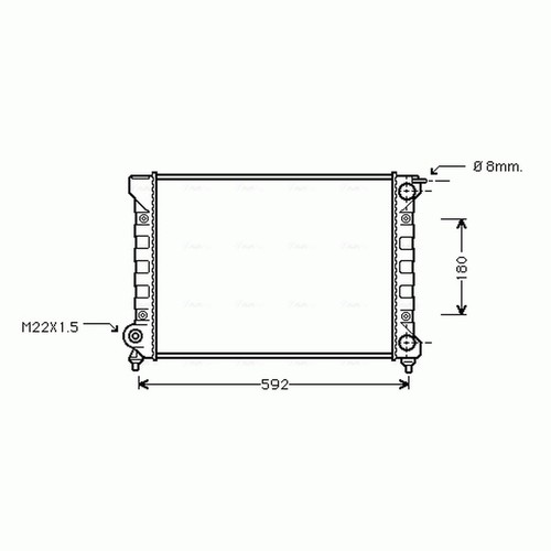 Radiator for golf mk1 - radiator,