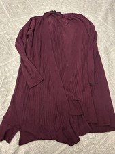 M&S Size M Aubergine Cardigan
