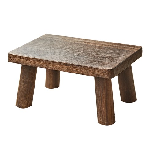 Wooden low stool - low,