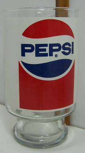 Pepsi cola large footed - footed, oz