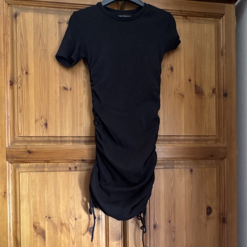Zara black bodycon ribbed - zara,