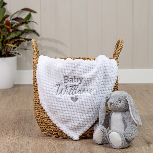 Personalised baby waffle wrap - baby,