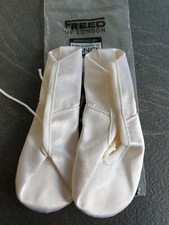 Ballet shoes, Full Sole, White Satin, Freed Aspire, Adult Size UK 5 medium
