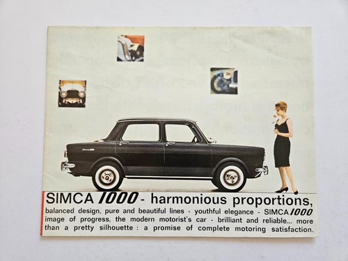Simca 1000 sales brochure 1963 - simca,