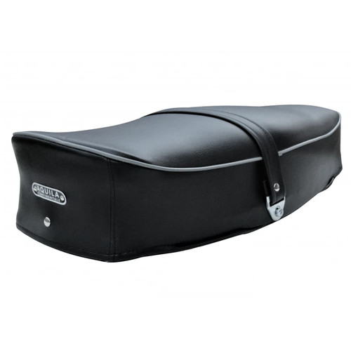 Black saddle with eagle - , plate