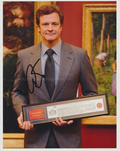 Colin firth genuine signed - -,