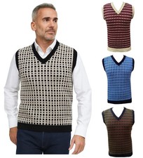 Mens Knitted Fairisle TankTop