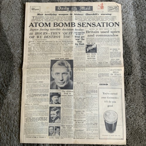 Daily mail august 1945 atom - 7,