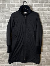 Roxy Life Quiksilver Long Black Winter Coat  Womens Medium High Collar Jacket.