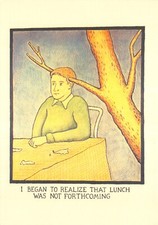 GLEN BAXTER POSTCARD LUNCH WAS