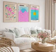 Set of 3 Exhibition Wall Art