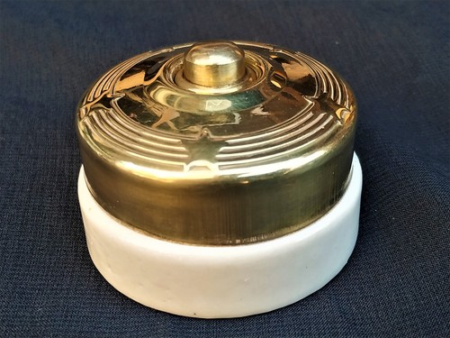 Vintage brass and ceramic - vintage,