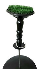 Falconry Block Perch 6" + AstroTurf, Black Colour Fiber Block Perch, Ring, Spike