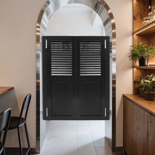 Partition door double swinging - partition,