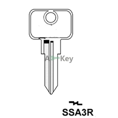 Ssa3r silca vehicle key - ssa3r,