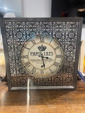 Vintage Paris - 1925 Square Large Wall Clock 60x60cm working