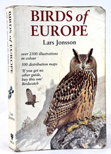 Birds of Europe by Lars Jonsson Illustrated Vintage Birdwatching Book Colour Art