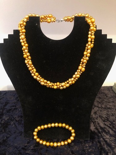 Honora freshwater twisted gold - twisted,