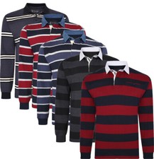 Mens KAM BIG Polo Shirt Long Sleeve Casual Rugby Jersey Cotton Summer 2-8XL