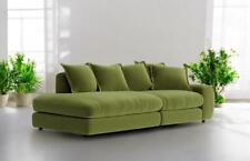 LOAF Wodge Modular Chaise Longue Sofa in Good Green Clever Velvet (1828)
