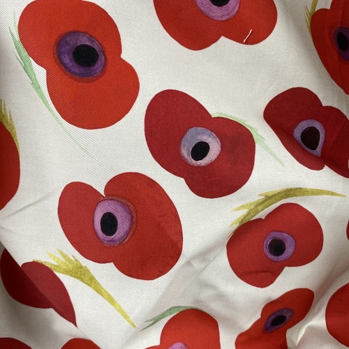 White poppy cotton mix - white,