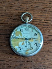 Jaeger LeCoultre 467/2 WW2 Military Pocket Watch for Repair / Parts #N694