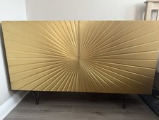 Swoon Ziggy Brass and Mango Wood Sideboard