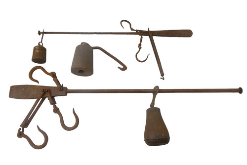 Two antique old primitive - old,