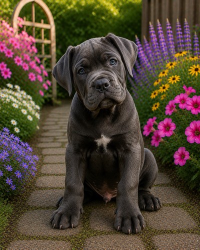 Cane corso puppy dog print - cane,