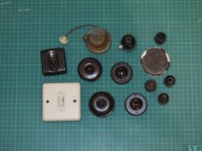 Bakelite light switches, joblot of 13 items, vintage