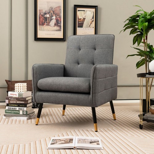 Upholstered sofa chair linen - chair,