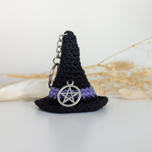 Handmade crochet witch hat - crochet,