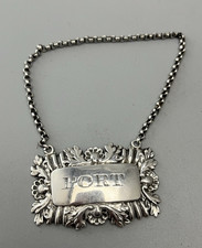 William IV SIlver WIne Label