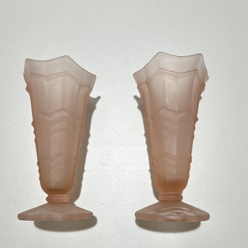 Pair vintage artdeco pink - artdeco,