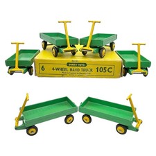 *** DINKY TOYS 105C 4-WHEEL HAND TRUCKS COMPLETE TRADE BOX No.50131 / 383 ***