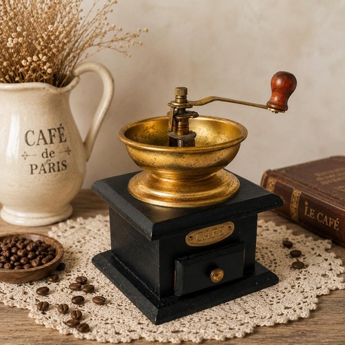 Vintage manual coffee grinder - manual,