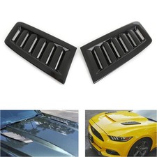 Pair Black Bonnet Vents Hood