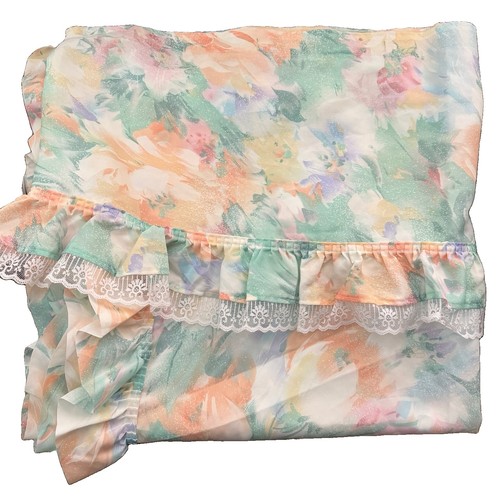 Vintage 80s ruffled floral - 80s,