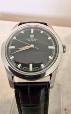 Universal Geneve Men's Vintage Watch Black Dial Wind Up Swiss Made Serviced 34mm