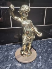 Antique 19th century Solid Bronze Greek Empire Cherub, STUNNING