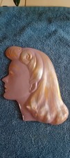  Large Art Deco Style lady face/plaque/mask wall hanging,