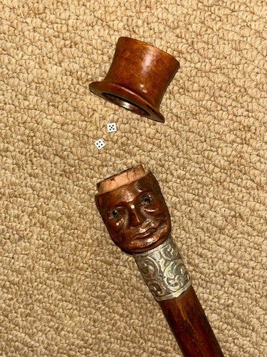 Victorian gadget walking stick - victorian,