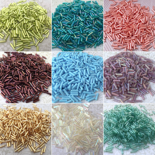 Miyuki bugle beads 6mm tube - beads,