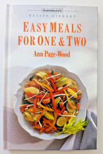 SAINSBURY'S RECIPE LIBRARY EASY MEALS FOR ONE & TWO Ann Page-Wood Hardback 1986