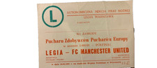 TICKET 1990/91 Legia Warsaw v