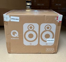 Q Acoustics 3020i Speaker System Hifi Stereo Bookshelf Compact Walnut Pair #OP