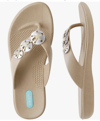 New oka chai flip flops - b,