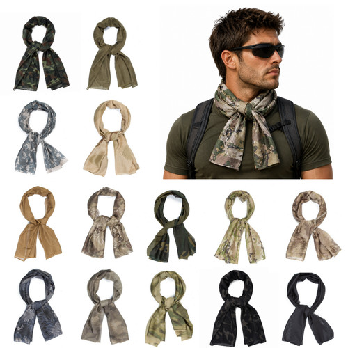 Camouflage mesh scarf - mesh,