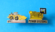 2, CAT, Caterpillar Pin Badges. Industrial equipment, Unused. VGC.