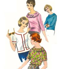 1960s Pattern, Vogue Blouse &